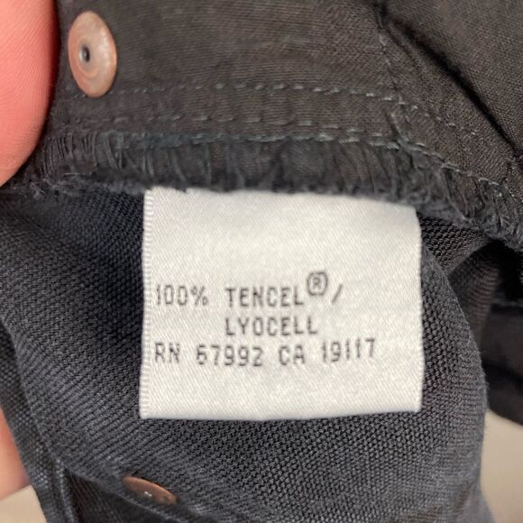 Vintage SO Blue Sigrid Olsen Black Pants Size 10 - Picture 5 of 5